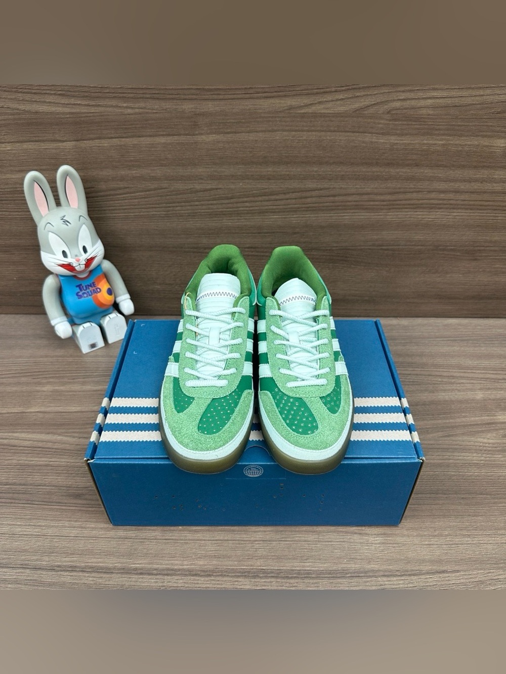 Adidas Gazelle Indoor Multi‑Green Suede Retro Sneakers
